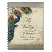 Peacock & Feather Formal Wedding Planner Journal Notitieboek (Voorkant)