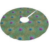 Peacock Feather Glitter en Sparkle Kerstboom Rok (Gekanteld)