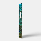 Peacock Feather Gold Glitter  Script Name Case-Mate iPhone Case (Achterkant / Rechts)