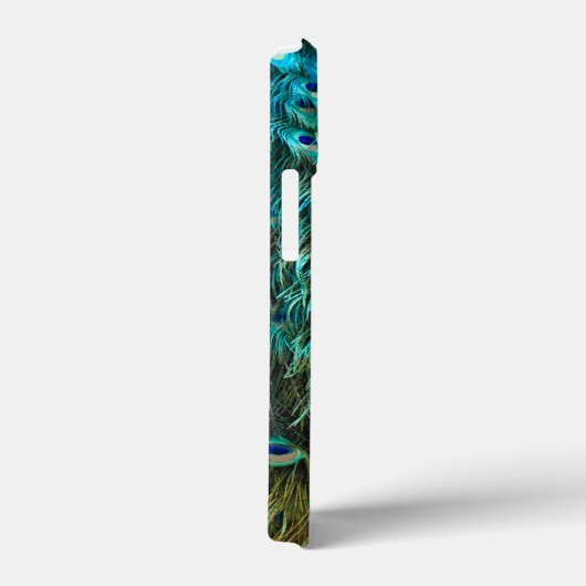 Peacock Feather Gold Glitter  Script Name Case-Mate iPhone Case (Achterkant / Rechts)