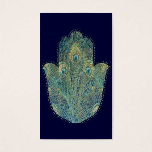 Peacock Feather Hamsa (Devant)
