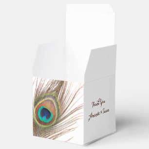 Peacock Feather Hartelijk dank voor voetballen Bedankdoosjes