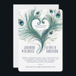 Peacock Feather Heart | FAIRE-PART DE MARIAGE<br><div class="desc">Découvrez notre série de faire-part de mariage "Peacock Feather Heart", disponibles en formats imprimable et électronique. Customisez tous les aspects, de la typographie, de la police, de la taille et de la couleur au positionnement de la plume paon. Optez pour des options de téléchargement ou d'impression instantanée et modifiez sans...</div>