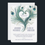 Peacock Feather Heart | FAIRE-PART DE MARIAGE<br><div class="desc">Découvrez notre série de faire-part de mariage "Peacock Feather Heart", disponibles en formats imprimable et électronique. Customisez tous les aspects, de la typographie, de la police, de la taille et de la couleur au positionnement de la plume paon. Optez pour des options de téléchargement ou d'impression instantanée et modifiez sans...</div>