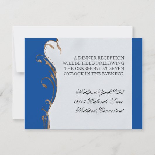 Peacock Feather in Swirls - Weddenschap Kaart (Voorkant)