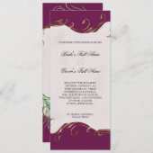 Peacock Feather in Swirls - Weddenschap Kaart (Voorkant / Achterkant)