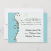 Peacock Feather in Swirls - Weddenschap Kaart (Voorkant)