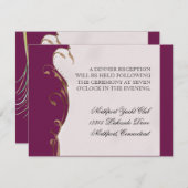 Peacock Feather in Swirls - Weddenschap Kaart (Voorkant / Achterkant)