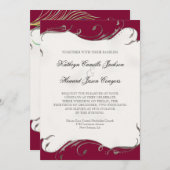 Peacock Feather in Swirls - Weddenschap Kaart (Voorkant / Achterkant)