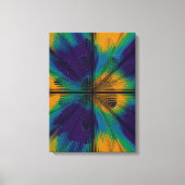 Peacock Feather Interference Pattern  Canvas Afdruk (Voorkant)