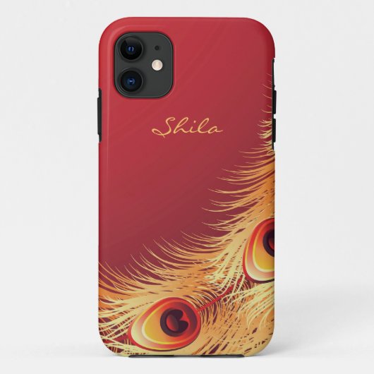 Peacock Feather iPhone 5 Hoesje (Achterkant)