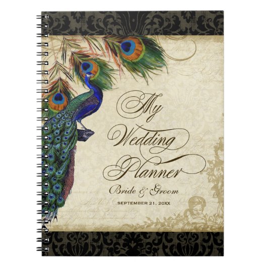 Peacock & Feather Journal officiel du Wedding plan (Devant)