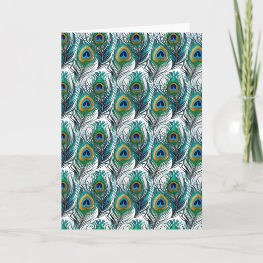 Peacock Feather Kaart (Voorkant)