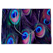 Peacock Feather Large Cadeauzakje (Voorkant)