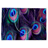 Peacock Feather Large Cadeauzakje (Achterkant)