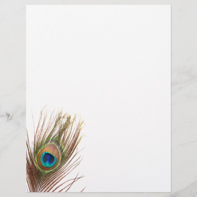 Peacock Feather Letterhead (Voorkant)