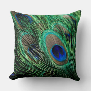 Peacock Feather Lucky Kussen