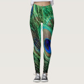 Peacock Feather Lucky Leggings (Voorkant)