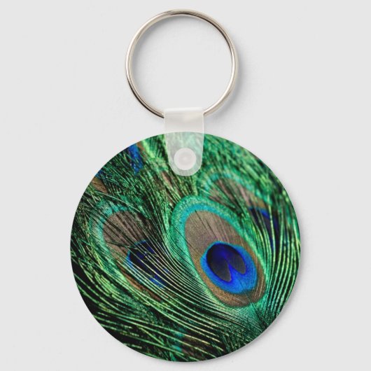 Peacock Feather Lucky Sleutelhanger (Voorkant)