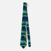 Peacock Feather Mannen Necktie Stropdas (Voorkant)