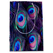 Peacock Feather Medium Cadeauzakje (Voorkant)