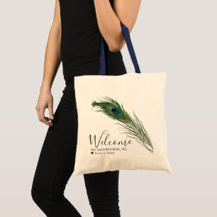 Peacock Feather   Met Canvas tas gelijkgestelde