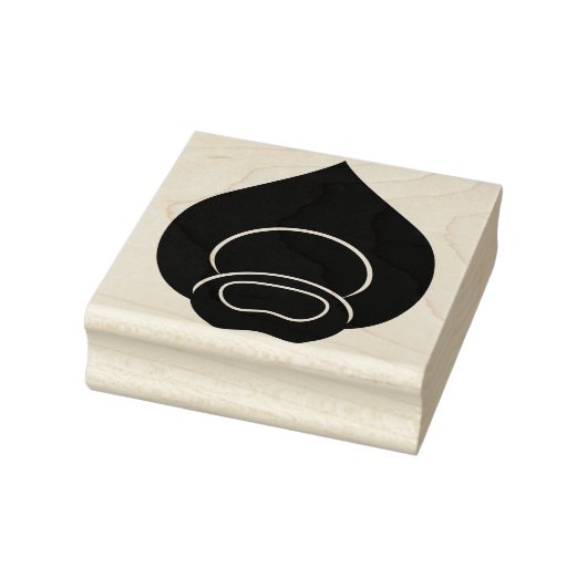 Peacock Feather Motif Stamp Rubberstempel (Stempel)