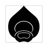 Peacock Feather Motif Stamp Rubberstempel (Afrduk)