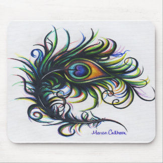 Peacock Feather Mousepad Muismat