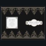 Peacock Feather n Swirls - Programme de mariage fo<br><div class="desc">Ce programme de mariage devra être plié lorsque vous le recevrez, il est expédié sous forme de feuille plate. Je recommande de l'emmener dans une imprimerie et de les faire marquer et plier pour vous pour ce qui est généralement un coût très nominal. Une deuxième page (intérieure) est disponible si...</div>