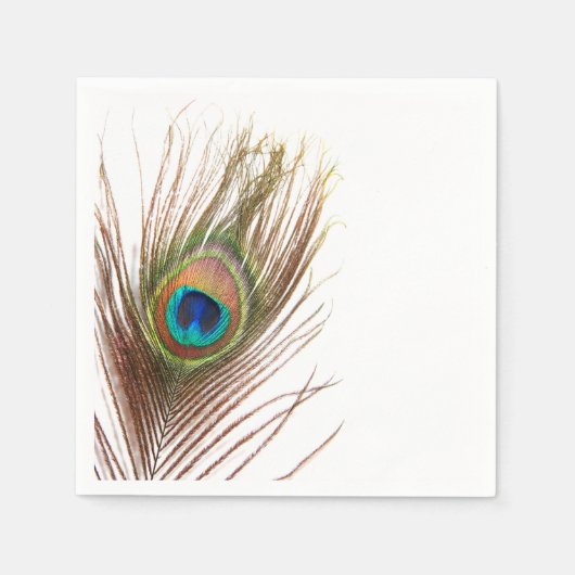 Peacock Feather Napkins Servetten (Voorkant)