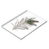 Peacock Feather Notitieboek (Linkerzijde)