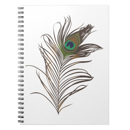 Peacock Feather Notitieboek (Voorkant)