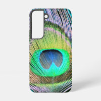 Peacock Feather op Turquoise