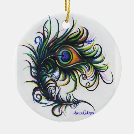 Peacock Feather Ornament (Voorkant)