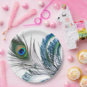 Peacock Feather Paper Bord (Feest)