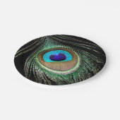 Peacock Feather Papieren Bordje (Gekanteld)