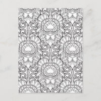 Peacock Feather Patroon Doodle