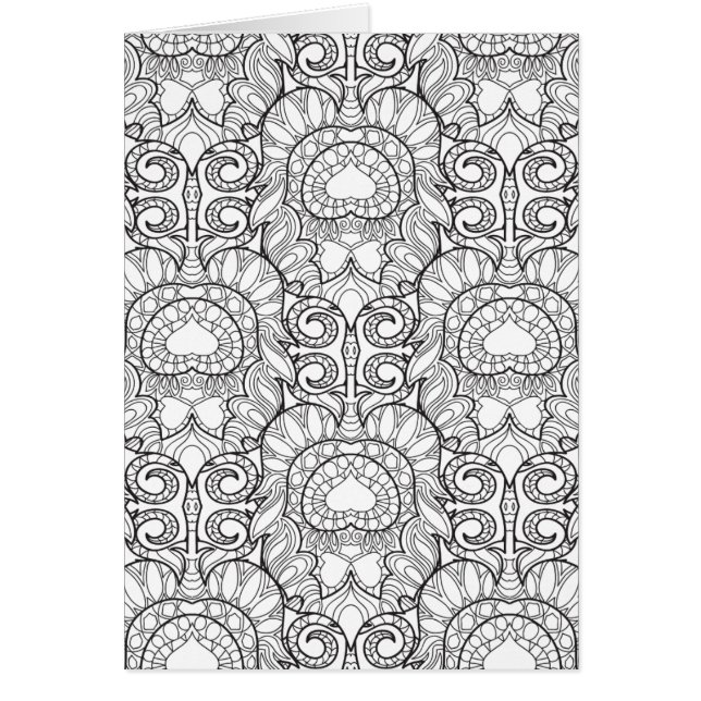 Peacock Feather Pattern Doodle (Voorkant)