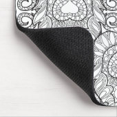 Peacock Feather Pattern Doodle Muismat (Hoek)