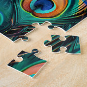 Peacock Feather Pattern Legpuzzel (Zijkant)