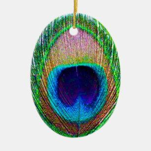 Peacock Feather Photo Ornement de Noël