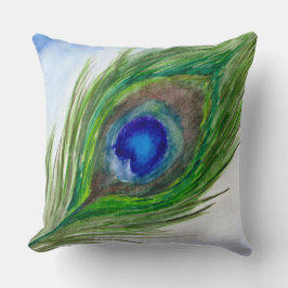 Peacock Feather Pillow Kussen
