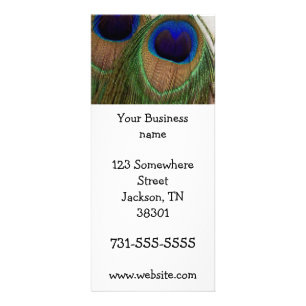 Peacock Feather Rack-kaarten Reclamekaart