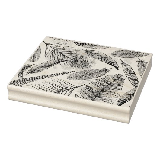 Peacock Feather Rubberstempel (Stempel)
