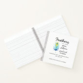 Peacock Feather Sassy Motivational Quote Journal (Intérieur)