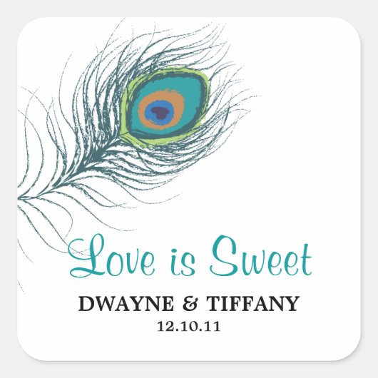 Peacock Feather Stickers (Voorkant)