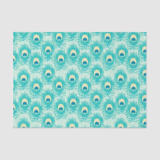 Peacock Feather Tissuepapier (Voorkant)