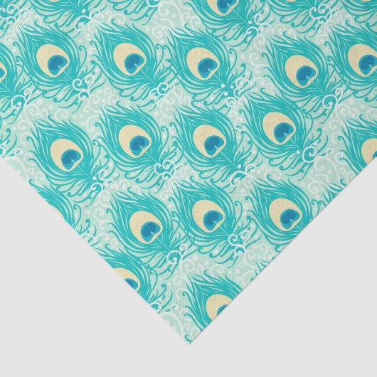 Peacock Feather Tissuepapier (Detail)