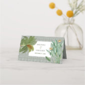  Peacock Feather Tropical Greenery Wedding (Achterkant)